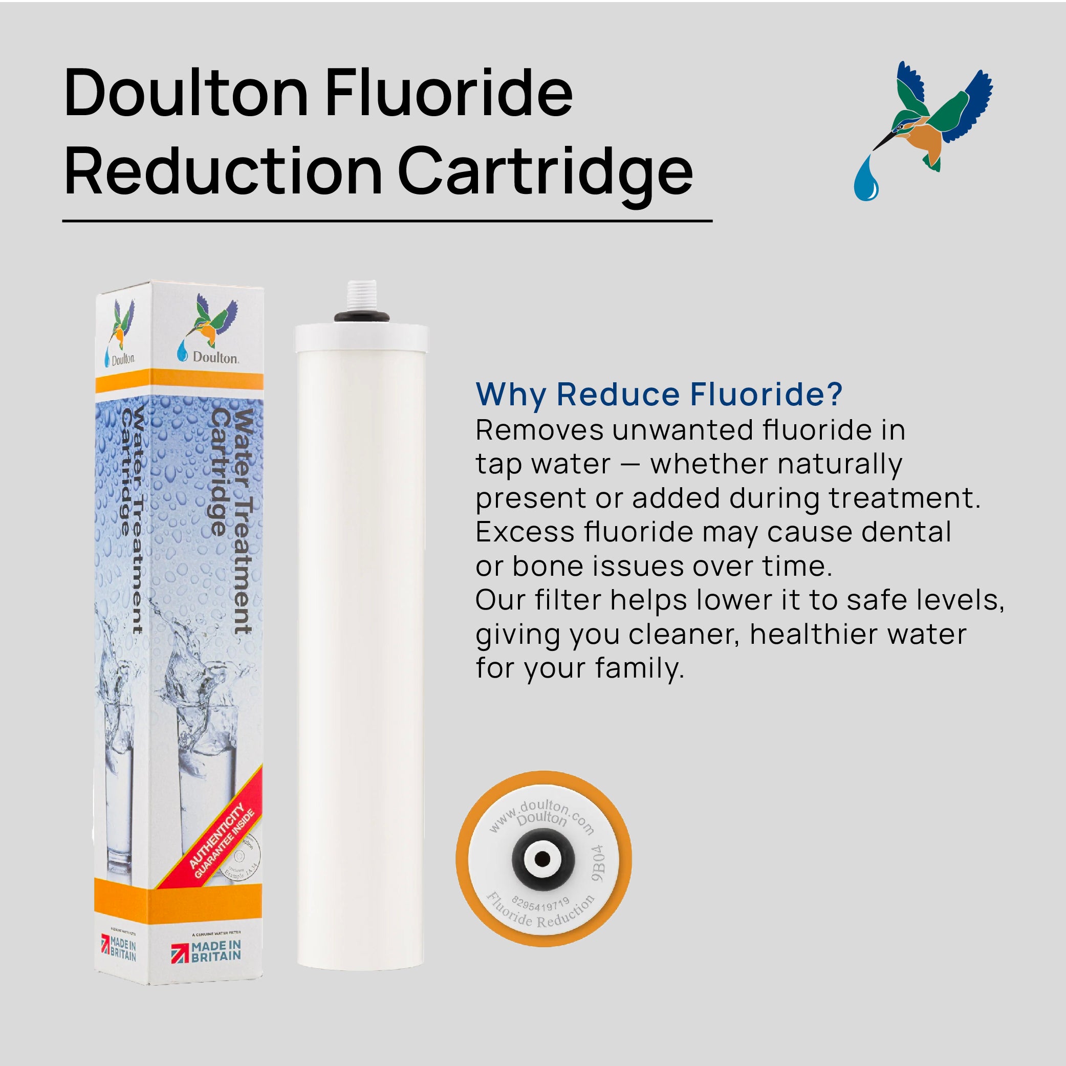 (Complimentary Free 1 x Time Installation) Doulton® HIP UCC 3X Premium Under Sink Water Filter System, 2 Years of Premium Drinking Water Protection — No Subscription Required