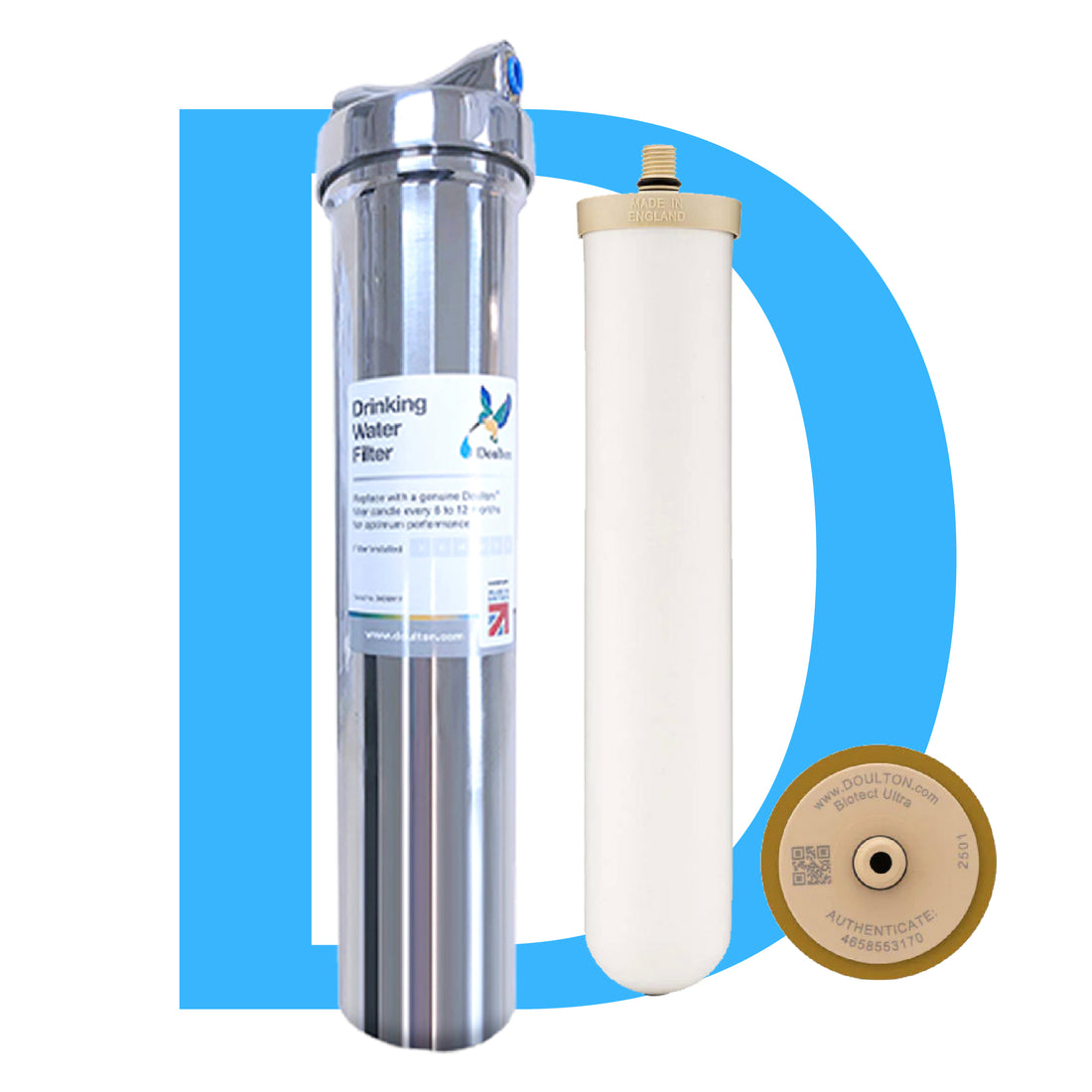 (Limited time offer! Free 1x adhoc Onsite installation) Doulton DIS Biotect Ultra (NSF) In-Counter Drinking Water Purifier - A Lifetime Investment in Health and Well-being!