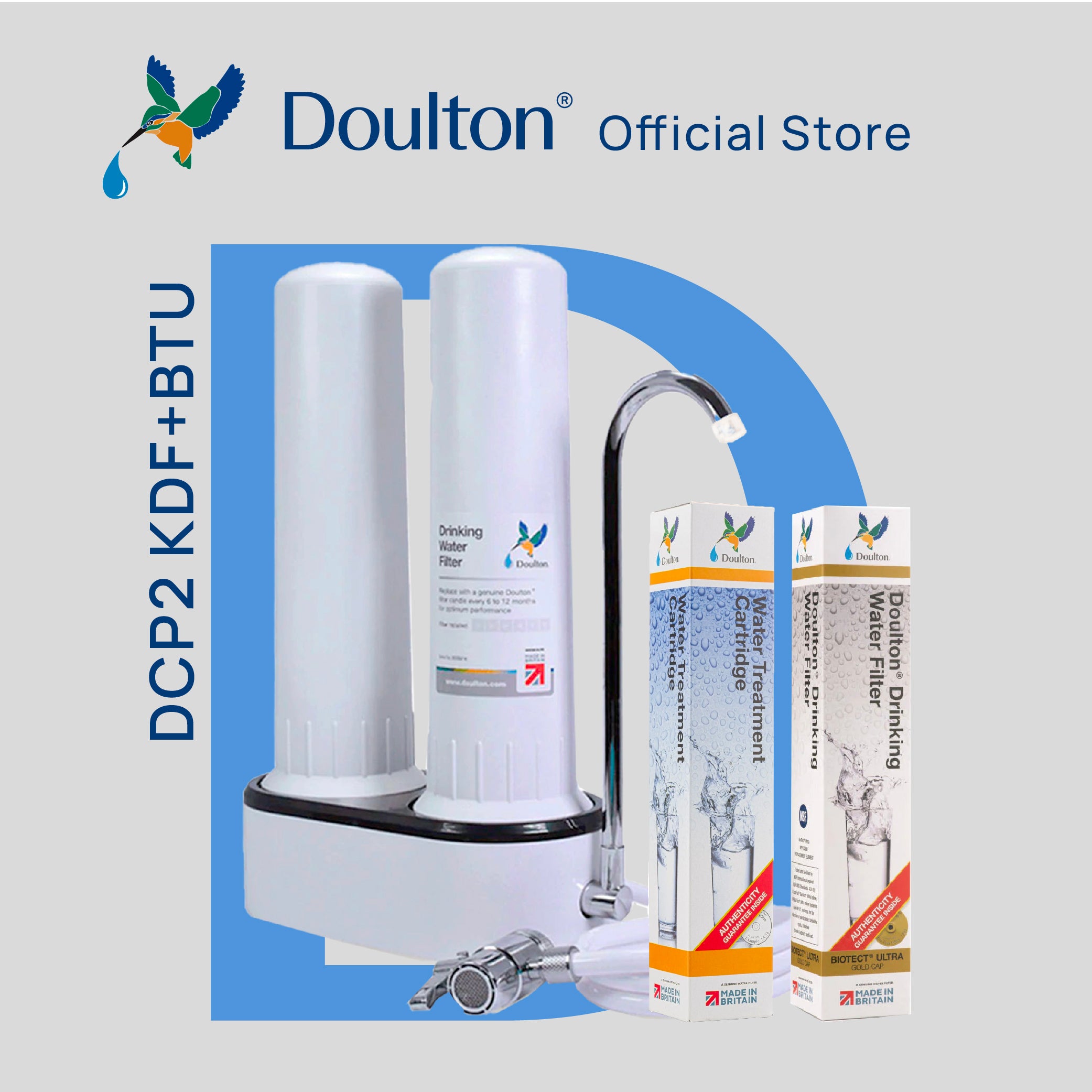 (Clearance Sales!) Doulton DCP2 (KDF) Filter + Biotect Ultra (BTU) Filter