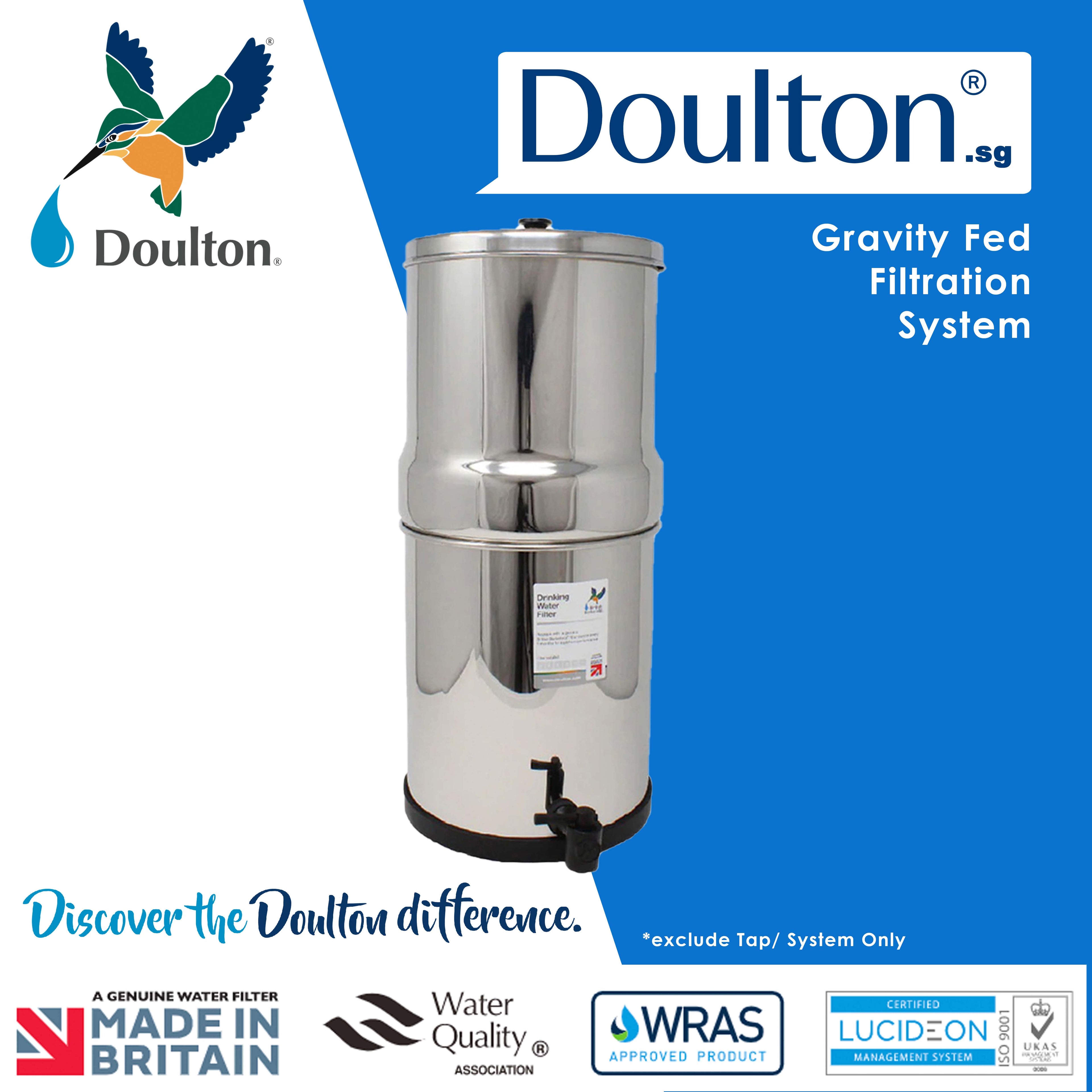 British Berkefeld® Stainless Steel Gravity System *Get 2 eXtra 8674 Filters with your purchase of 8674 Ultra Sterasyl System!
