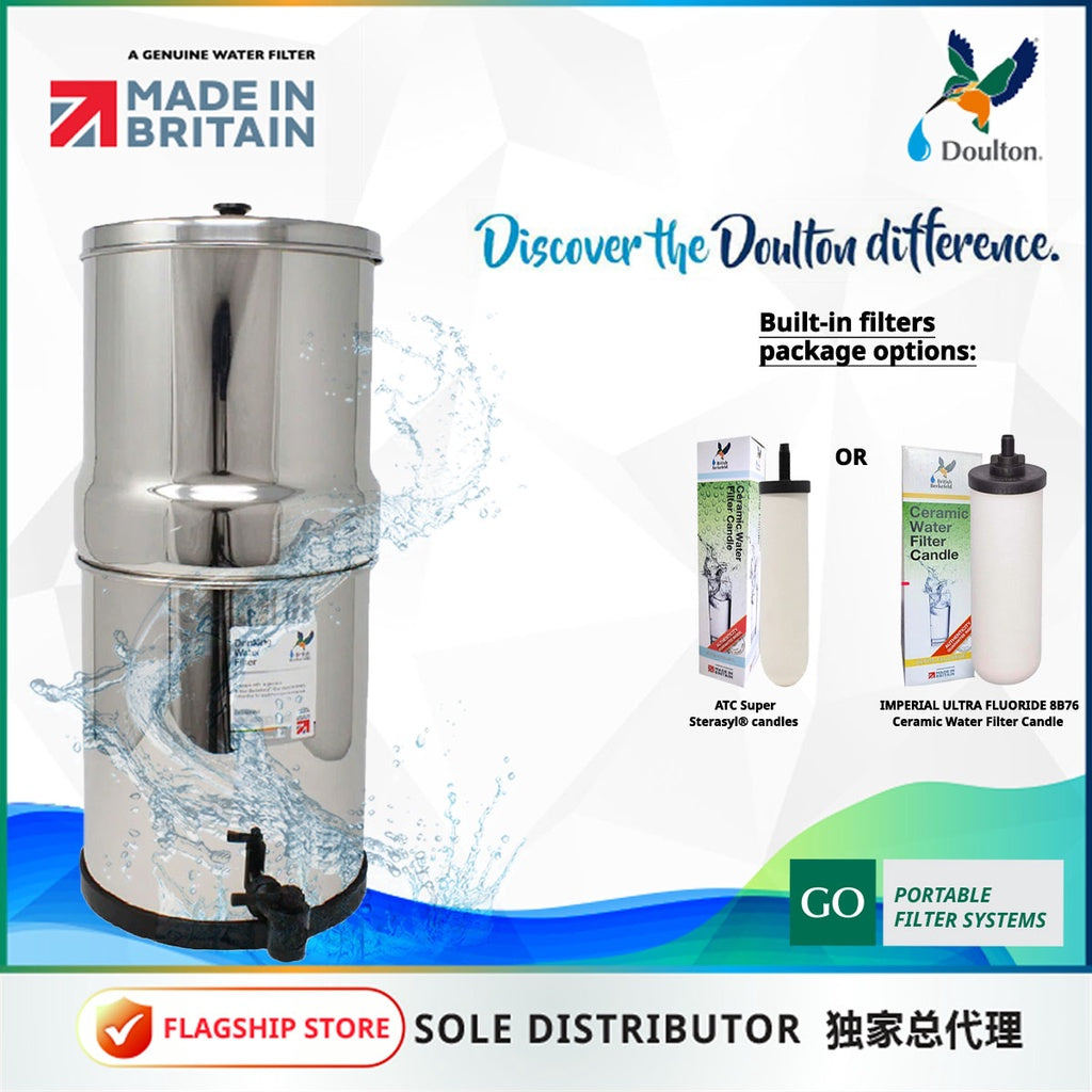 British Berkefeld® Stainless Steel Gravity System *Get 2 eXtra 8674 Filters with your purchase of 8674 Ultra Sterasyl System!