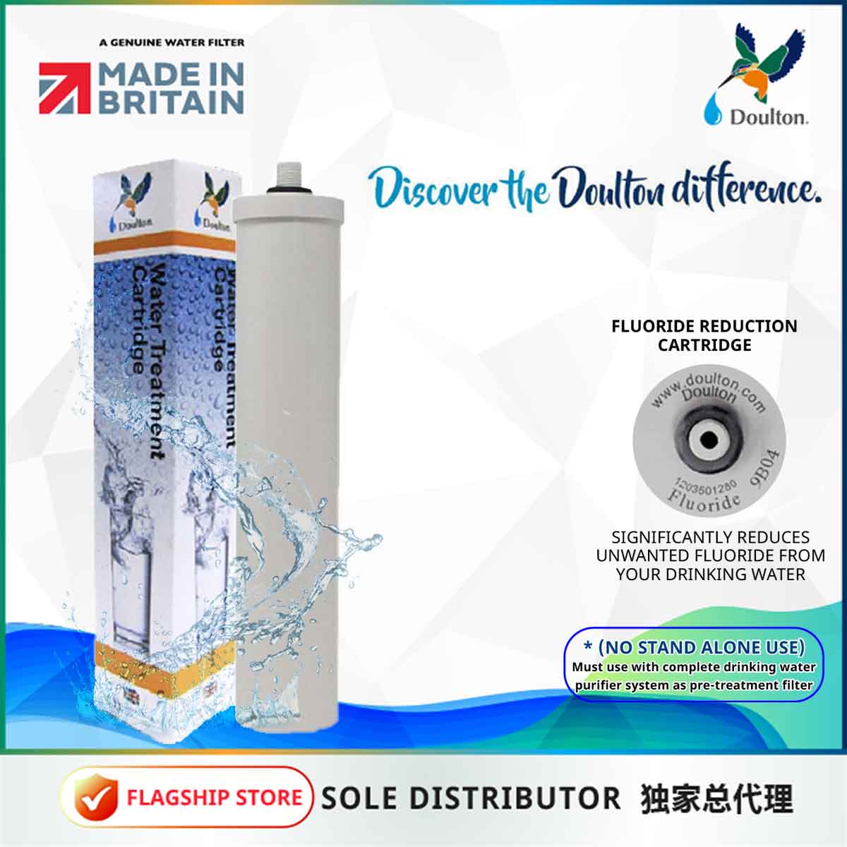 (Limited time offer! Free 1x adhoc Onsite installation) Doulton 2X QT ECOFAST Combo: The Ultimate Quick Change Undercounter Water Purification System with Fluoride Treatment and NSF-Certified Biotect Ultra Filtration! Plus Anti Scale