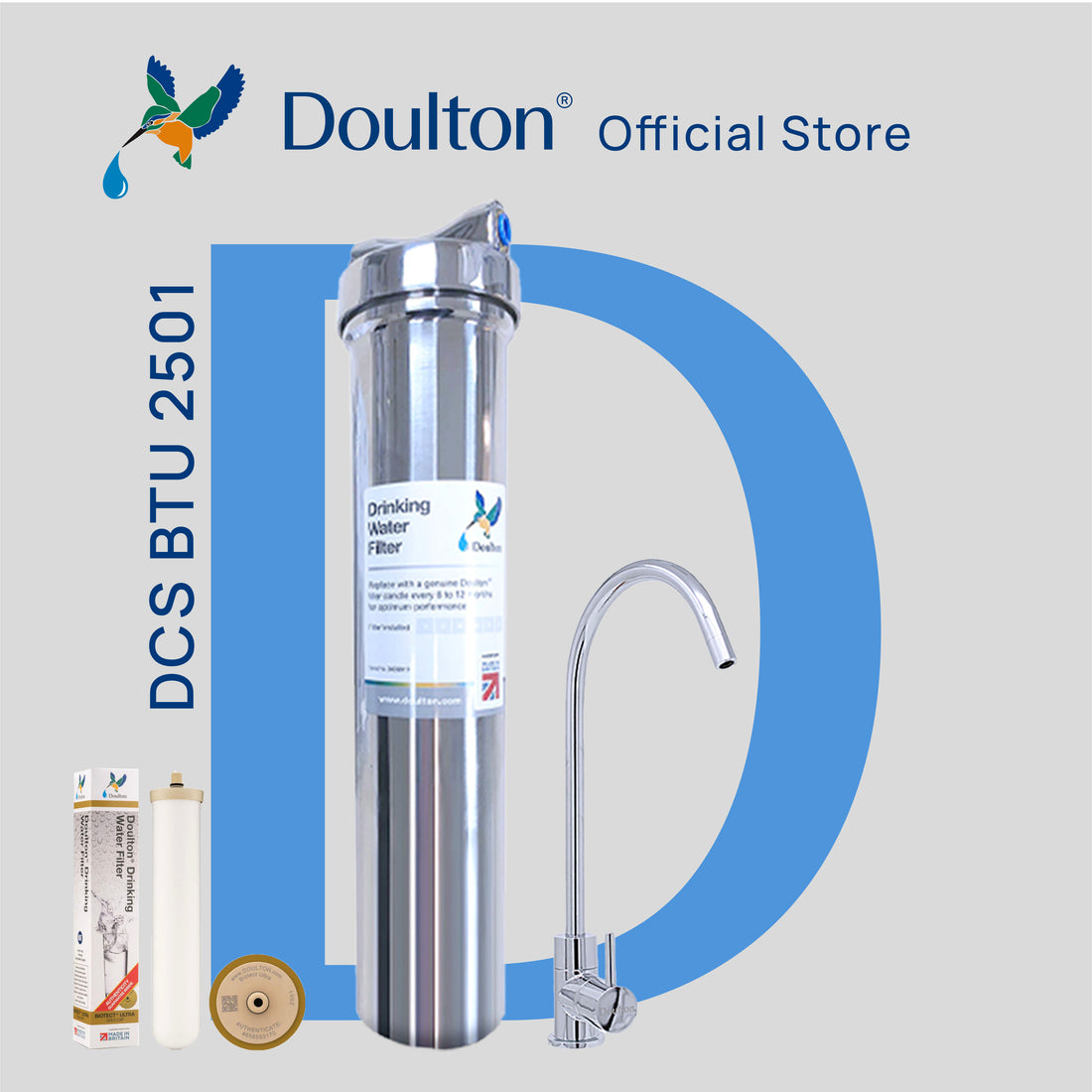 (Limited time offer! Free 1x adhoc Onsite installation) Doulton DIS Biotect Ultra (NSF) In-Counter Drinking Water Purifier - A Lifetime Investment in Health and Well-being!