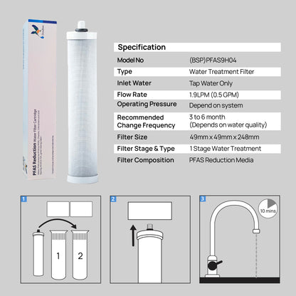 (Complimentary Free 1 x Time Installation) Doulton® HIP UCC 3X Premium Under Sink Water Filter System, 2 Years of Premium Drinking Water Protection — No Subscription Required