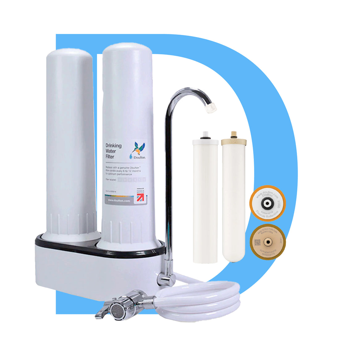 Unlock the Purest Water Experience with Doulton DCP2: The Elite Dual Countertop Fluoride Treatment and Biotect Ultra Purification System - British Craftsmanship in Precision Filtration Since 1826!