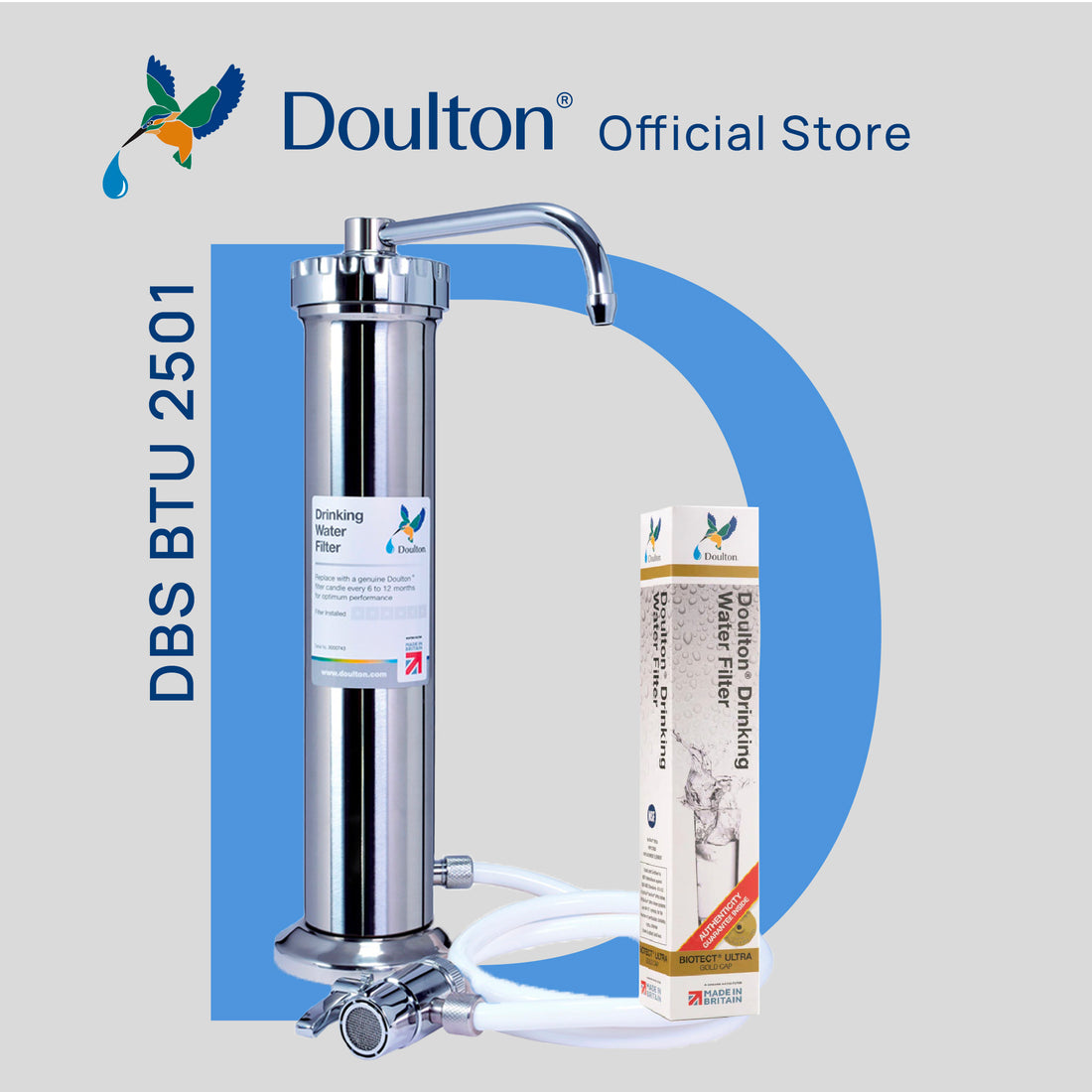 (Clearance Sales!) Doulton DBS Stainless Steel Biotect Ultra (BTU) Filter