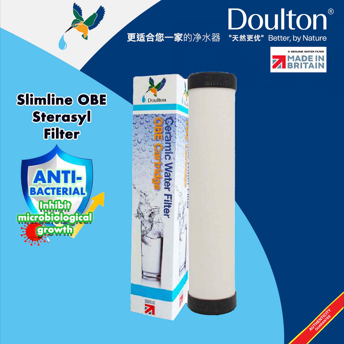 (2PC) Doulton Slimline OBE STERASYL