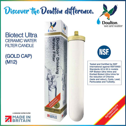 (FREE 2 additional Filters) Revolutionize Your Water Experience with the Doulton DCP2 KDF + Biotect Ultra Drinking Water Purifier: The Ultimate Dual Countertop System for Precision Filtration, Proudly Made in Britain Since 1826!