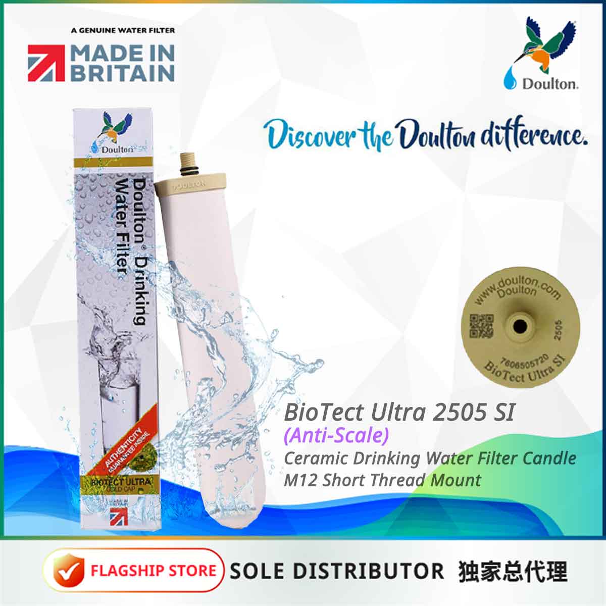 FREE Installation + 2 eXtra Filters | Discover Unmatched Purity with the Doulton 2X QT ECOFAST Combo: The Ultimate Quick Change Undercounter Water Purification System with Fluoride Treatment and NSF-Certified Biotect Ultra Filtration!  Plus Anti Scale