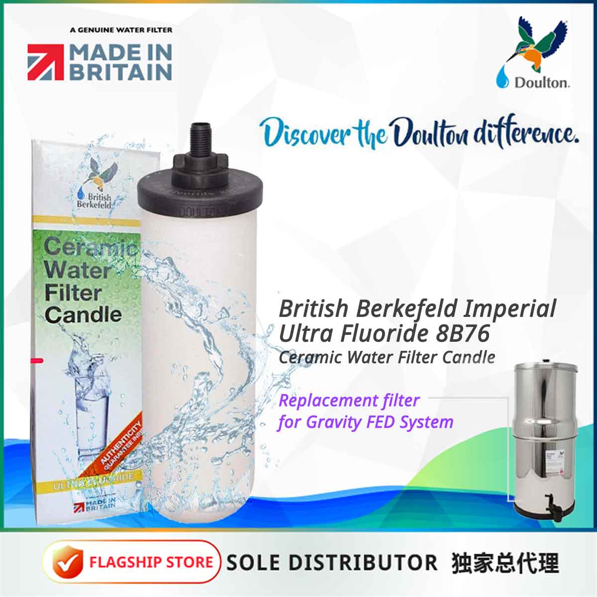 British Berkefeld Ultra Fluoride (8B76): Elevate Your Water Quality with Ceramic Filtration Excellence