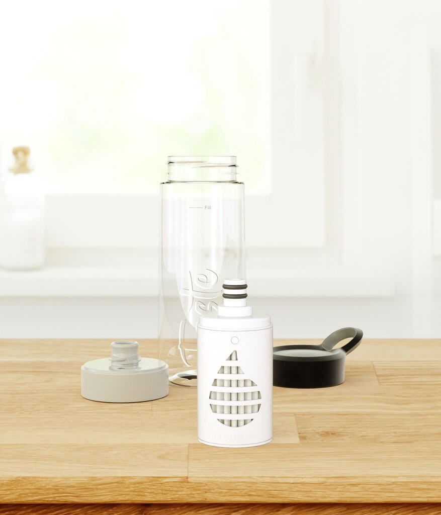 TASTE Bottle Blue/Peach color, Filtered Water Bottle