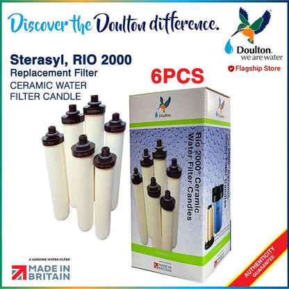 6PC, Sterasyl for Doulton Rio 2000